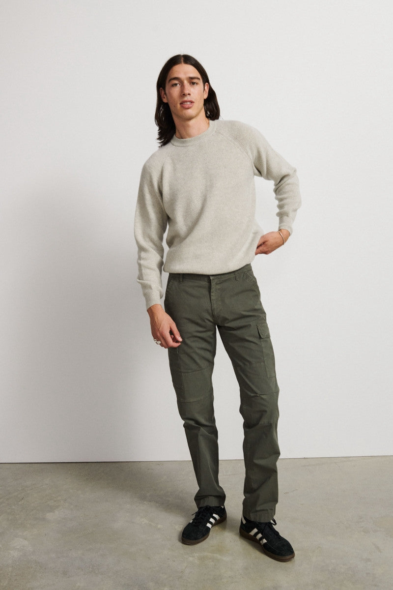 Pantalón cargo de algodón - Black