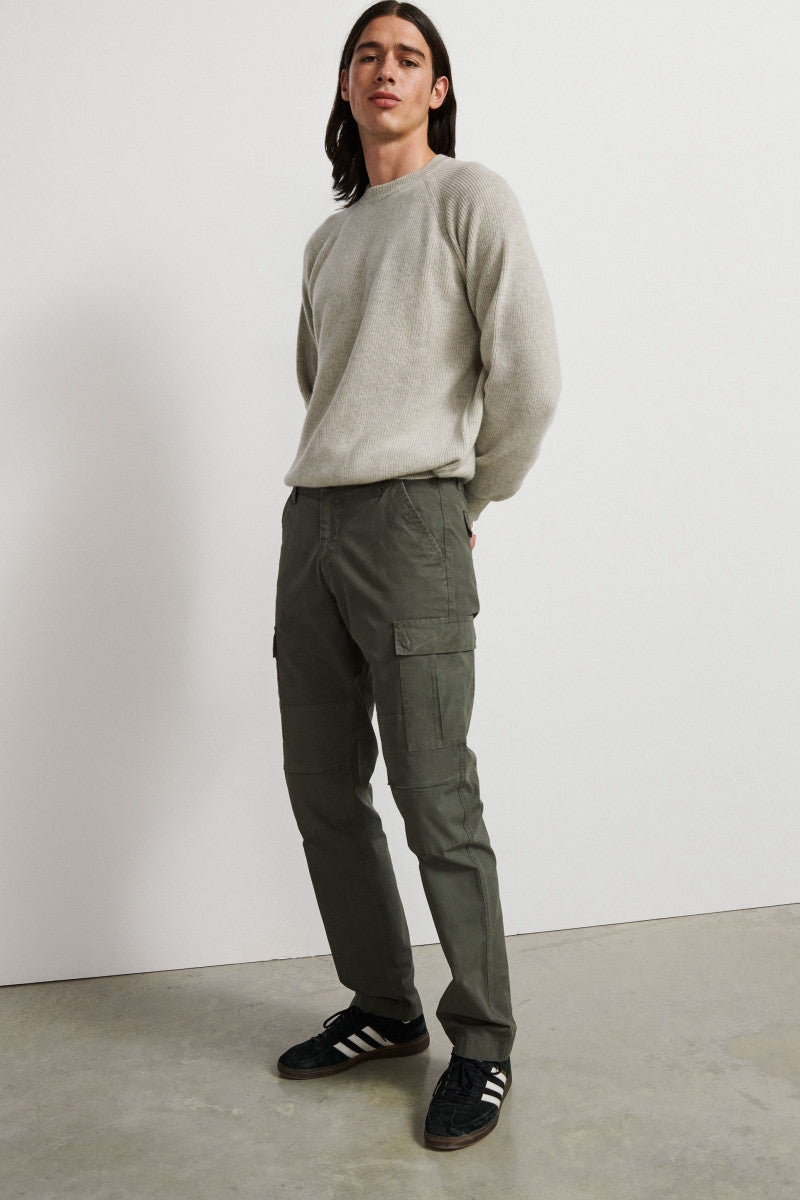 Pantalón cargo de algodón - Sage