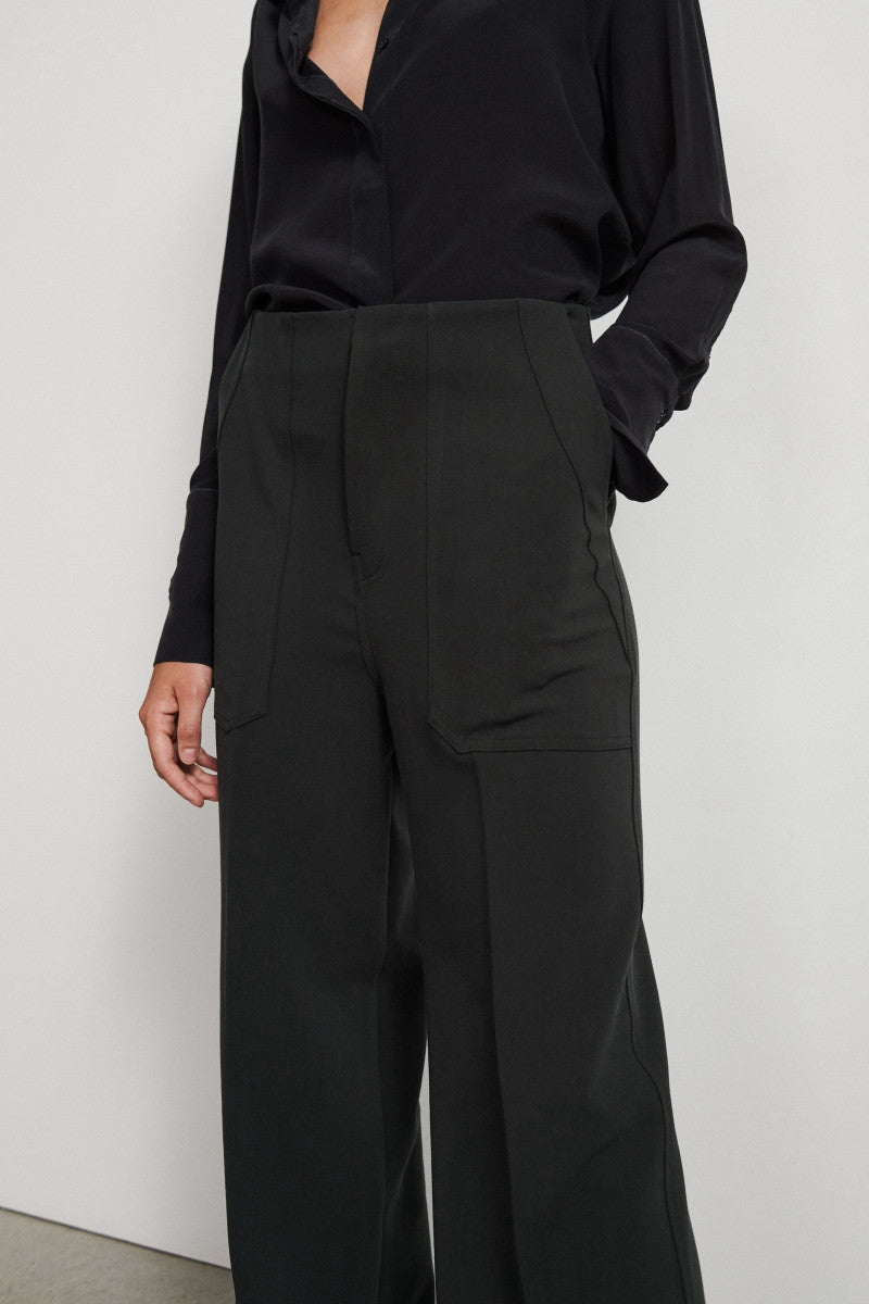 High waisted trousers - Black