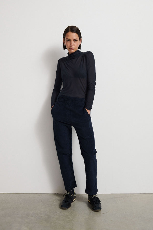 Corduroy semi formal trousers - Ecru