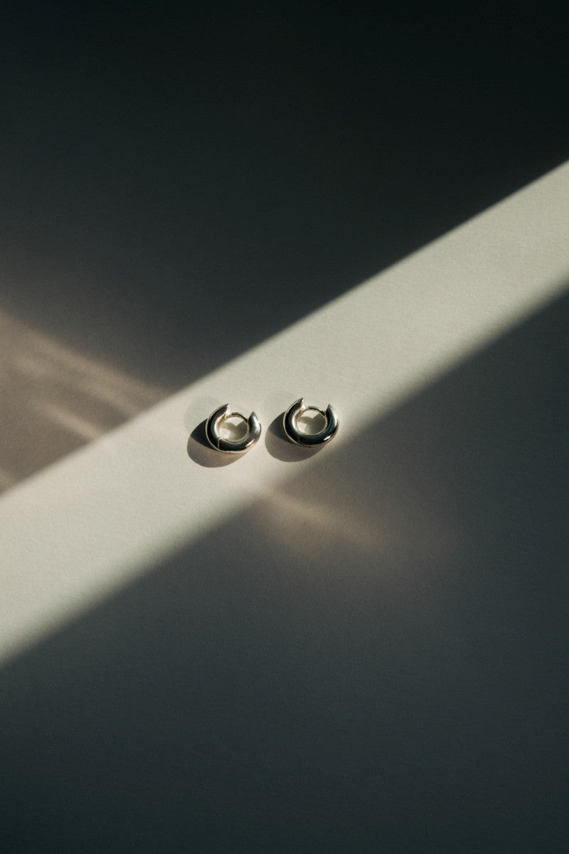Rounded earrings - Silver