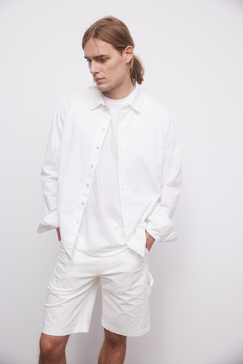 Cotton work shorts - Carbón