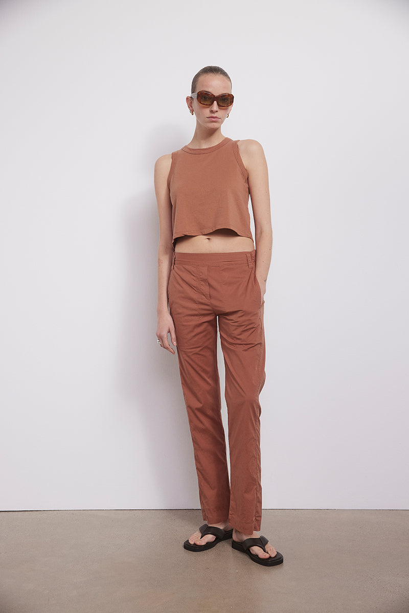Ultralight cotton pants - Petrol